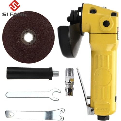 4inch Air Angle Grinder with Anti-Vibration Handle with 100mm Disc 90PSI Air Pressure High Torsion Linear Ball Bearing 11000RPM