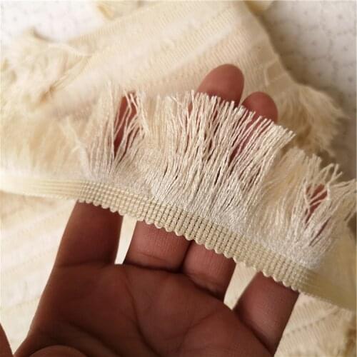 5yards/lot lace tassel Ribbon cotton tassels trimming fringes for sewing bed sheet clothes curtains DIY accessories decoration