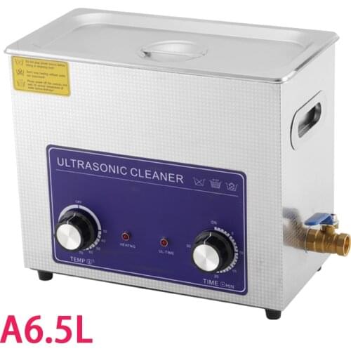 6.5L Ultrasonic Cleaner Digital Ultrasonic Jewelry Washer Ultrasound Cleaning For Denture Watches Glasses 180W