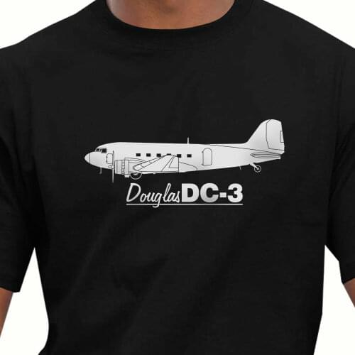 Aeroclassic Douglas Dc-3 Aircraft T-Shirt New Men T Shirt Fashion Men Brand Fitness Slim Fit Political T Shirts