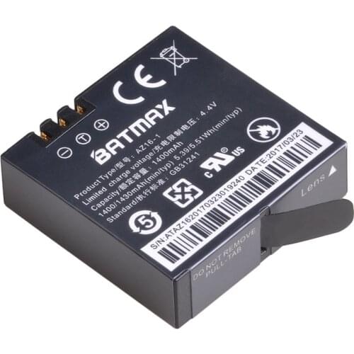 1-Pack 1400mAh Xiaomi yi 4K Camera Battereis For XiaoYi 4K 2 Action Camera II Xiaomi Yi Accessories