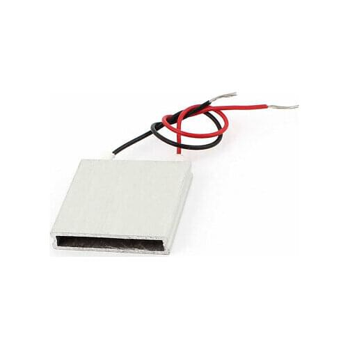 Aluminum PTC Heater Thermostat Heating Plate Constant Temperature 30x30x6mm 12V 60 Celsius