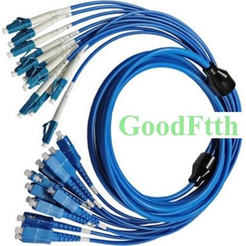 Armoured armored Patch Cord Jumper SC-LC UPC SC/UPC-LC/UPC SM 12 Cores Fibers GoodFtth 200-1000m