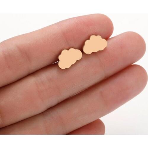 CHENGXUN Cute Cloud Stud Earrings Women Girls Lovely Earrings Children Accessory Birthday for daughter