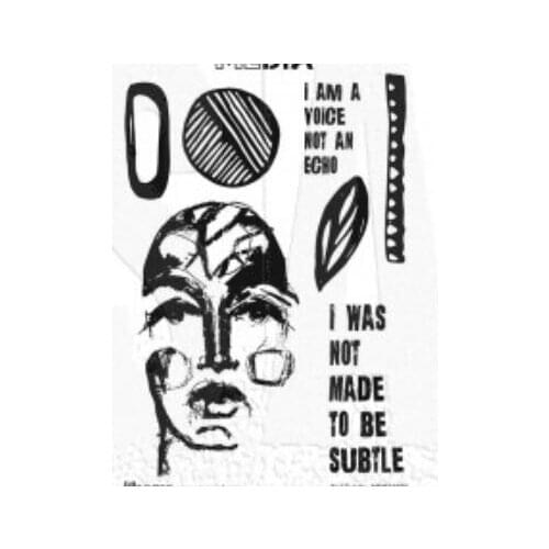 2021 New background Clear Stamp Seal DIY Scrapbooking photo Album Decorative Clear Stamp C0697