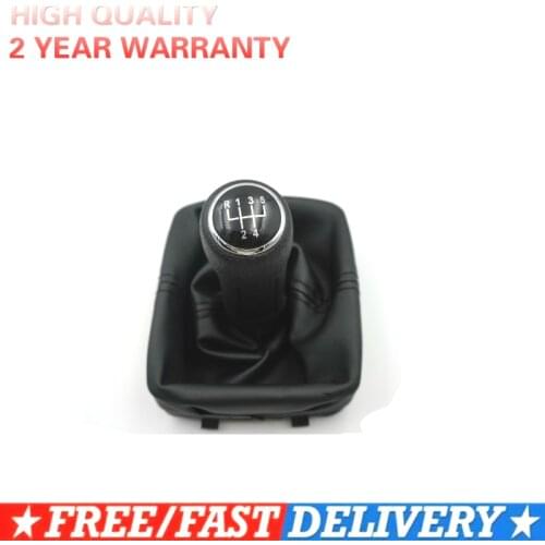 For 2002-2008 Volkswagen Polo 9N / 9N3 IV V 5-speed Gear Shift Knob Gaitor Boot Black V0025