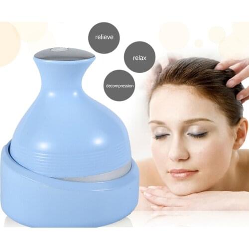 Electric Head Massager Wireless Scalp Massager Waterproof Body Massage Health Care Shoulder Neck Deep Tissue Kneading Massage