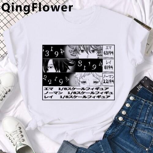 Anime the Promised Neverland t shirt top tees men graphic tees harajuku 2021 couple clothes clothes couple clothes plus size