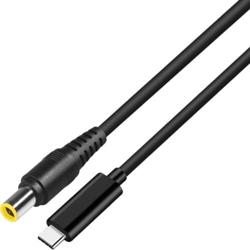 1.5M/4.9FT USB-C to DC7.9*5.5MM PD Fast Charging cable,Notebook power adapter,type-C male head to 7955 date cable 65W