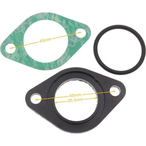 3Set PZ26 PZ27 PZ30 Carburetor 26MM CARB ISOLATER CARBURETOR GASKET 6mm Intake Manifold Spacer O-RING SPACER Gaskets ATV Go Kart