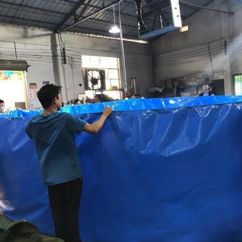 Lvju Round Fish Tank 5000 Liter Diameter 2.7m x Height 1m Tarpaulin Fish Tank