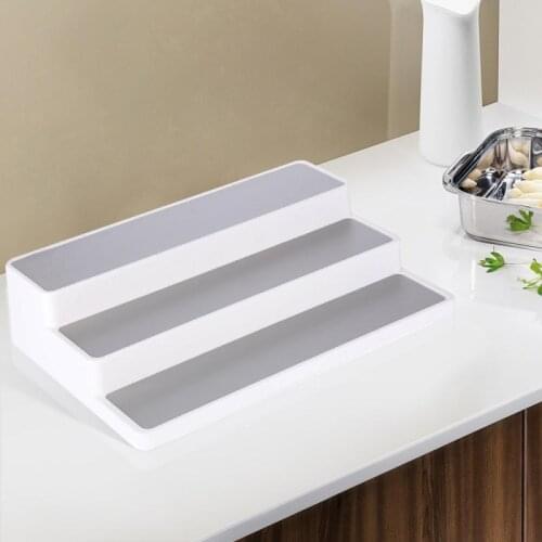 Household Kitchen Supplies 3-layer Cabinet Storage Bag Storage Rack Spice Jar Rack Bedroom Cosmetic Rack Small Ornament Rack