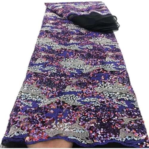 Latest African Lace Fabric 2021 High Quality Brocade Lace Fabric French Tulle Lace Nigerian Lace Fabric For Wedding Dress r20-40