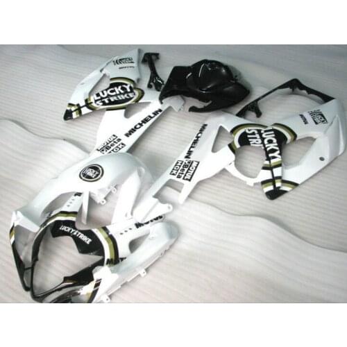 Injection molding fairings for SUZUKI K5 K6 GSXR 1000 2005 2006 black LUCKY STRIKE fairing kit GSXR1000 05 06 motobike set
