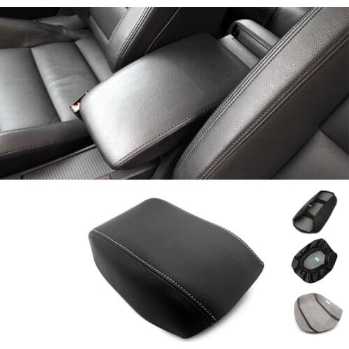 Soft Leather Armrest Box Cover For VW Golf 6 MK6 2010 2011 2012 2013 Car Interior Center Armrest Box Pad Skin Cover Sticker Trim