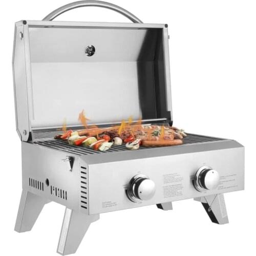 Lycan Stainless Steel Tabletop Grill for Outside and Inside BBQ Set for Outdoor Kitchen