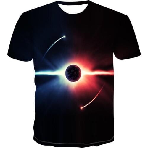 2020 new Trendy hip hop mens Galaxy shirt pattern print space 3D T-shirt S-6XL