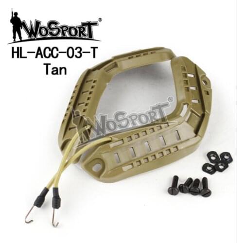 New WosporT HL-ACC-03 Helmet Guide Rail Installation Guide Kit Four Color BK /DE/ GY / OD