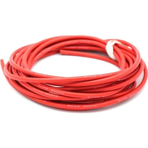 2m AWG wire 8 10 12 14 16 18 20 22 AWG Flexible Silicone Solid electronic wire Tinned Copper line for airplane motor
