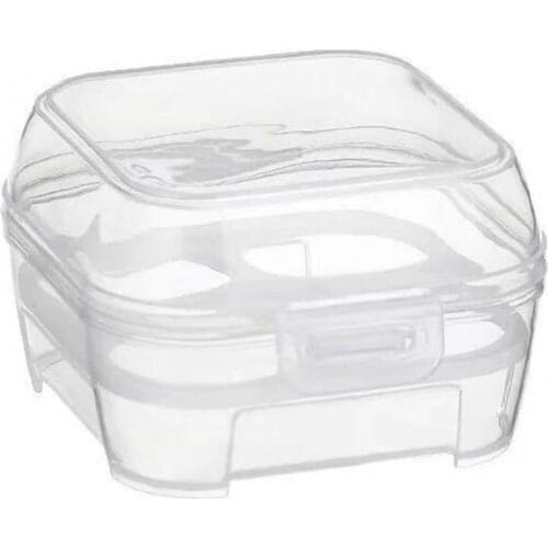 4 Grids Makeup Eggs Storage Box Transparent Powder Puff Gourd Holder Container