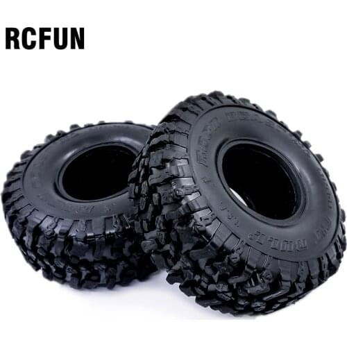 RC 120MM 1.9" Rubber Rocks Tyres / Wheel Tires for 1:10 RC Rock Crawler Axial SCX10 TF2 Traxxas TRX-4 90047 D90 D110