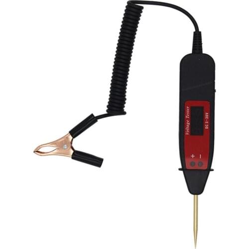 Car Voltage Test Pen Digital LCD Circuit Tester Automobile Maintenance Voltage Test Mater Tools