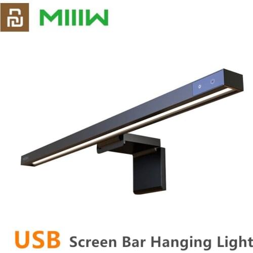 MIIIW Screenbar LED Desk Lamp Computer PC Monitor Laptop Screen Bar Hanging Light Stepless Dimming For Study Reading Table Lamp