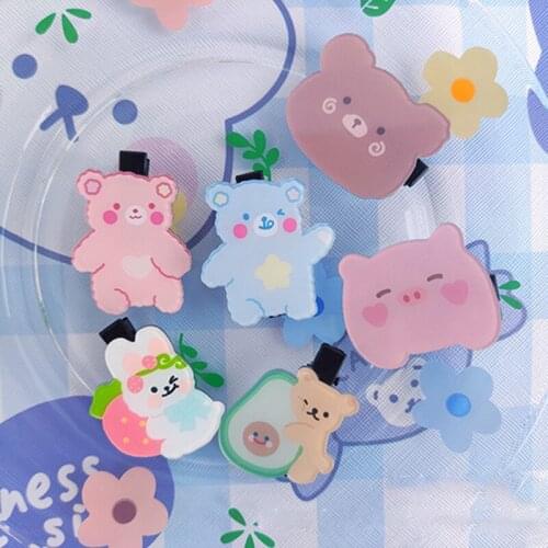 Bear Hair Clips Women Hair Pins Duckbill Clip Hair Barrette Accessories