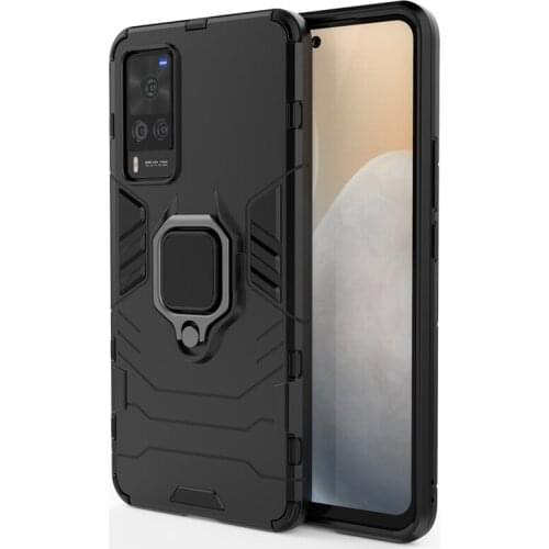 Hard Armor Magnetic Phone Case For Vivo X60 Case For Vivo X60 Cover Shockproof Metal Holder Full Cover For Vivo X60 Fundas 6.56"