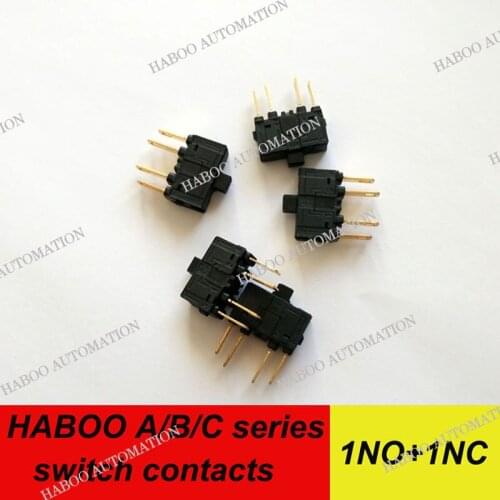 1pcs shipping free for the switch. HABOO A/B/C series push button switch 1NO+1NC terminal contacts silver plated gold