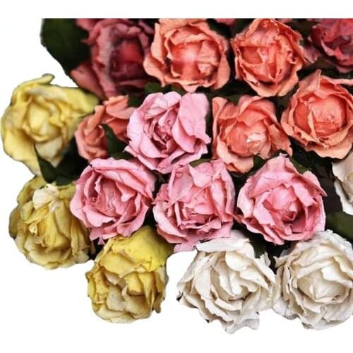 1pcs Handmade Dried Flowers Roses Real Flower Wedding Bouquet Natural Floral Party Home Decor Valentines Day Gift
