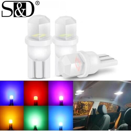 1PC T10 W5W LED Bulbs High Quality Led Car Turn Side Light Marker Lamp WY5W 501 168 192 Auto Wedge Parking License Plate Lights