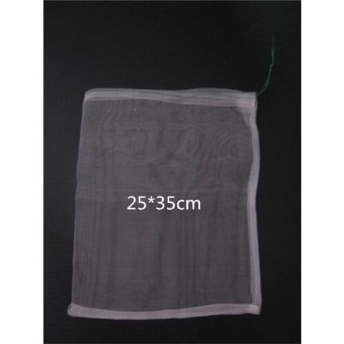100pcs/lot-25*35cm 40 Mesh Nylon bag,Fish Fruit wristband bag,Insect birds pest filter bag,Rice seed soaking,Seed storage bag