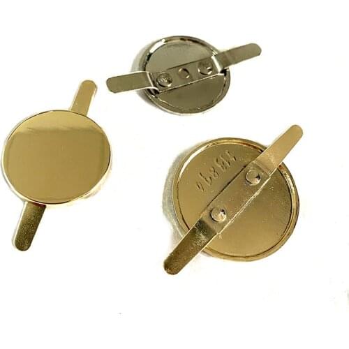 30 Pieces 25mm 30mm Luggage Handbags Round Metal Labels Hardware Accessories Tags Round Blank Trademarks Clothes Engraved Logo