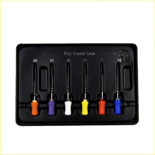 6pcsPack Dental needle files Hand use Protaper Universal Root Canal Niti File endodontic endo instrument SX-F3