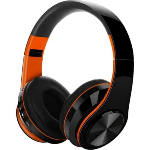 Wireless Bluetooth Headset Headphone 3D Stereo Blutooth Earphone With Mic TF Card FM Mode Audio Jack Handfree Head Phones