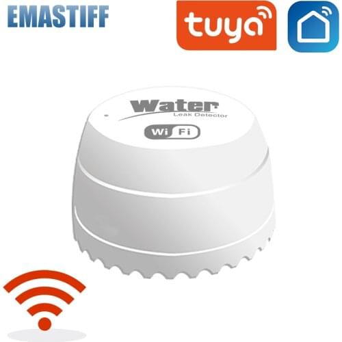 Tuya Wifi Water Detector Leakage Sensor Alarm Security Leak Detector Sound Smart Life APP Flood Alert Overflow alarm