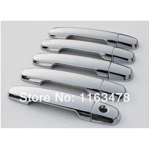 For TOYOTA RAV4 2009 2010 2011 2012 ABS Chrome Car Decoration Door Handle Cover Trim Molding