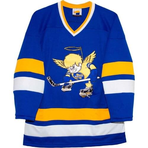 MMinnesota Fighting Saints Hockey Jersey Embroidery Stitched Customize any number and name Jerseys