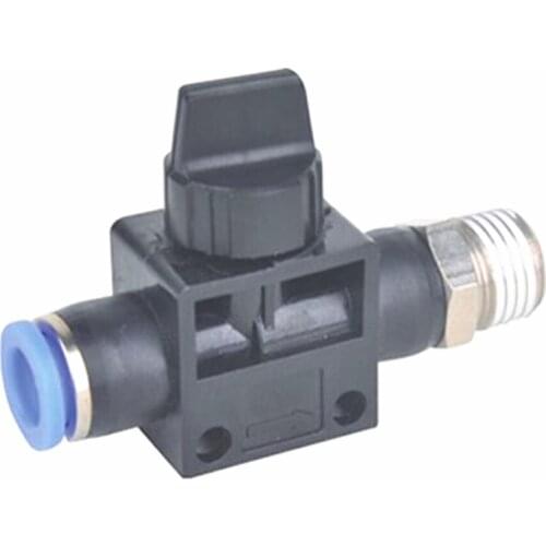 HVSF pneumatic hand valve switch port M5 1/8 1/4 3/8 1/2 6mm pu hose fitting quick hose connector switching