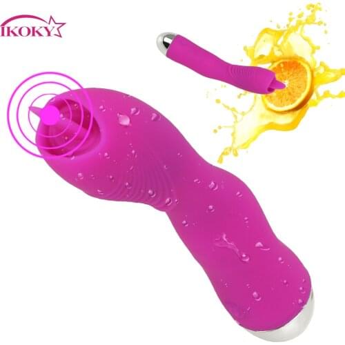 IKOKY Licking Tongue Vibrator Clitoris Stimulator 12 Frequency Sex Toys for Woman Blowjob Nipple Masturbator Oral Sex Vibrator