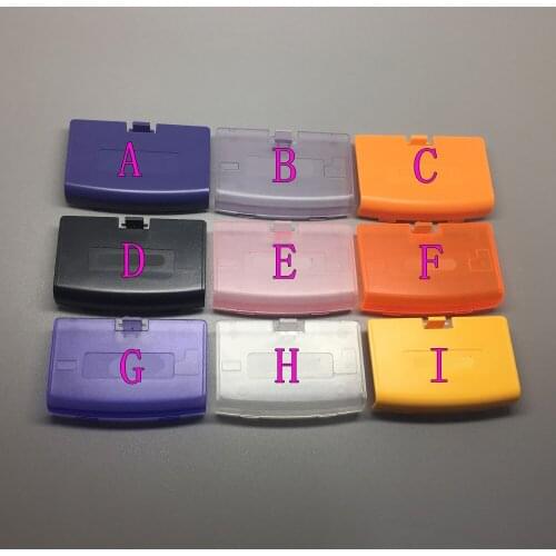 JCD 9colors For GBA Battery Cover for Gameboy Advance Battery Cover Door Replacement 10pcs/lot