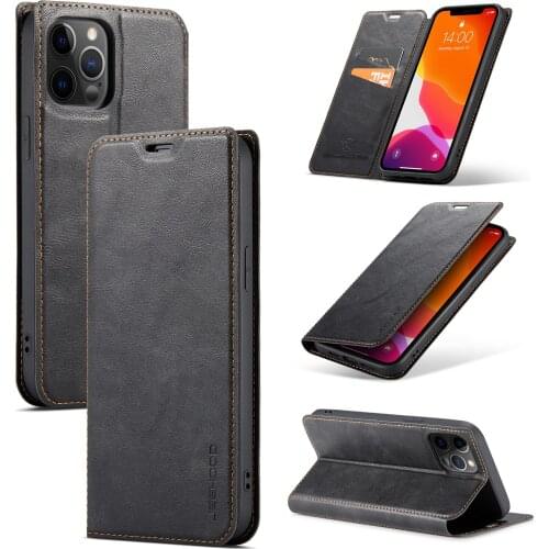 Magnetic Flip Leather Case For iPhone 11 Pro Max 12Pro 12 Mini Card Slot Phone Cover X XR XS Max 7 8 6S Plus Wallet Case SE 2020