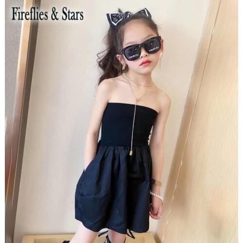 Summer Girls Overall Baby Tube One Piece Kids Jumpsuits Children Streetwear Low Cut Stretchable Wide Leg Shorts 4 To 12 Yrs