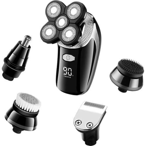 5in1 wet/dry shaving machine professional Shaver Rechargeable Electric Razor For Men hair/nose/beard/ face grooming kit