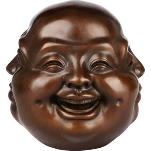 The copper handicrafts life four state the passions of Buddhas head surrounded by Maitreya Buddha Buddha Medallion