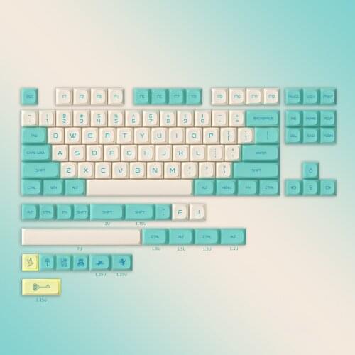 PG PBT Blue Bird Keycaps Set For MX Mechanical Keyboard