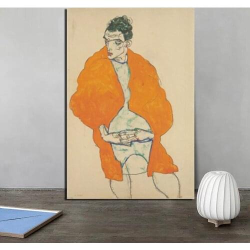 Egon Schiele Motion Wall Art Canvas Posters And Prints Canvas Painting Decorative Picture For Office Living Room Home Decoration