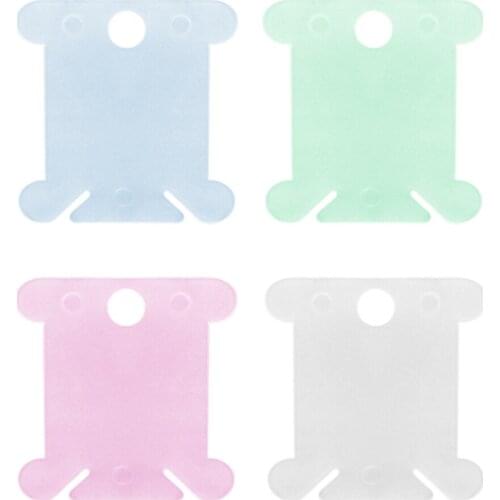 Embroidery Thread Winding Card String Winder Organizer Cross-stitch Line Thread Bobbin Plastic Card 20/50/100/120pcs