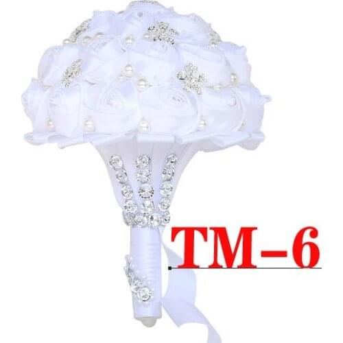 New wedding simulation rose bride holding flower home decoration bouquet TM